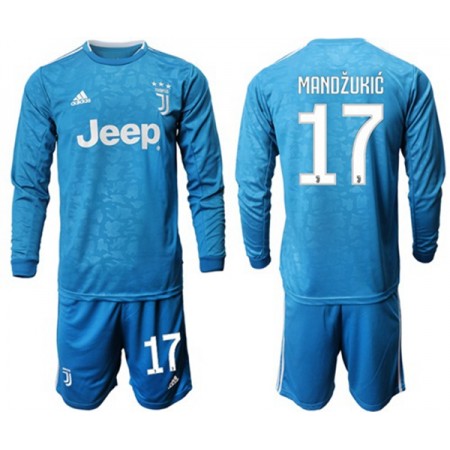 Tenue Juventus Mandzukic 17 Enfant Troisieme 2019-2020 Maillot de Foot ML